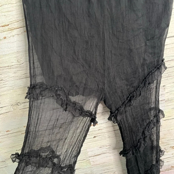 Love Sam black pants Anthropologie  beach shear size small - Picture 4 of 9